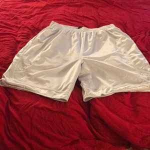 White athletic shorts